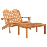 vidaXL Ensemble de salon de jardin Adirondack 2 Pièces bois acacia solide