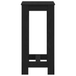 vidaXL Table de bar Chêne noir 51 x 50 x 103 5 cm Bois d'ingénierie