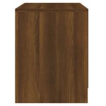 vidaXL Table de chevet Chêne marron 45x34 5x44 5 cm Aggloméré