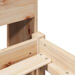 vidaXL Lit bibliothèque sans matelas 75x190 cm bois de pin massif