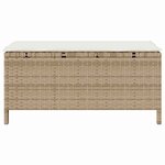 vidaXL Ensemble de salle à manger pour jardin Beige polyrotin