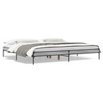 vidaXL Cadre de lit sans matelas sonoma gris 180x200 cm