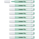 Surligneur de poche SWING COOL Pointe Biseautée 1 - 4 mm Turquoise x 10 STABILO