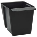 vidaXL Caisses à fleurs pour palettes Euro 24 pc Noir Polypropylène
