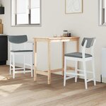 vidaXL Chaises de salle à manger 2 Pièces Blanc 48 x 49 x 95 cm