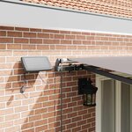 vidaXL Auvent Rétractable Gris clair 500 × 300 cm tissu