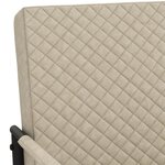 vidaXL Chaise cantilever Gris clair Similicuir