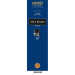 Bandes Klemmfix double soudure 210 x 48 mm pour timbres-poste. Fond - Noir