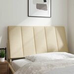 vidaXL Coussin de tête de lit crème 100 cm tissu