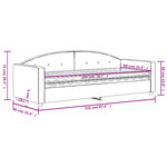 vidaXL Lit de jour avec matelas rose 80x200 cm velours