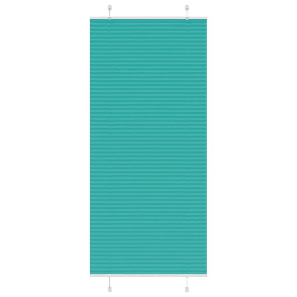 vidaXL Store plissé vert pétrole 90x200 cm largeur du tissu 89 4 cm