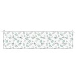 vidaXL Coussin de banc de jardin motif de feuilles 200x50x4 cm tissu