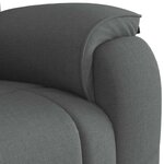 vidaXL Fauteuil de massage inclinable Gris foncé Tissu