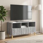 vidaXL Meuble TV 102 x 34 5 x 50 cm Sonoma gris Bois d'ingénierie