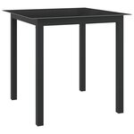 vidaXL Ensemble à manger de jardin 5 Pièces aluminium anthracite