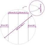 vidaXL Bâche de piscine gris clair Ø458 cm géotextile polyester