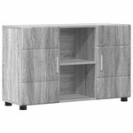 vidaXL Buffet avec étagère FLORIN Gris Sonoma 88 5 x 30 5 x 55 5 cm