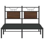 vidaXL Cadre de lit sans matelas chêne marron 120x190 cm