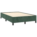 vidaXL Cadre de lit vert foncé 120x190 cm velours