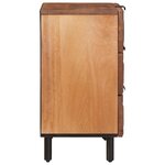 vidaXL Cabinet de chevet Marron 50 x 33 x 62 cm Bois de mangue massif