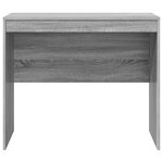 vidaXL bureau d'écriture gris gris sonoma bois d'ingénierie
