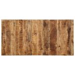 vidaXL Table à manger 160x80x75 cm bois de manguier massif brut