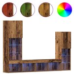 vidaXL Meuble TV 4 Pièces Bois ancien 40.5 x 30 x 102 cm