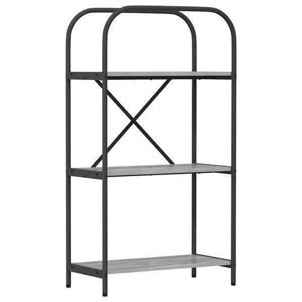 vidaXL Étagère Sonoma gris 60 x 30 x 109 cm Bois d'ingénierie