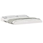 vidaXL Cadre de lit Blanc 180 x 210 cm Pin massif