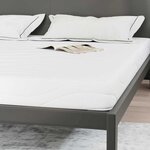 vidaXL Matelas Blanc 200 x 200 cm Mousse à mémoire de gel