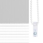 vidaXL Store zèbre gris clair largeur du tissu 150 9 cm polyester