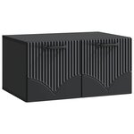 vidaXL Meuble TV mural Noir 59 5 x 41 x 30 cm Bois d'ingénierie