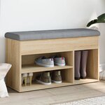 vidaXL Banc à chaussures chêne sonoma 82x32x45 5 cm bois d'ingénierie