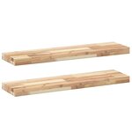 vidaXL Étagères flottantes 2 Pièces 100x20x4 cm acacia massif non traité