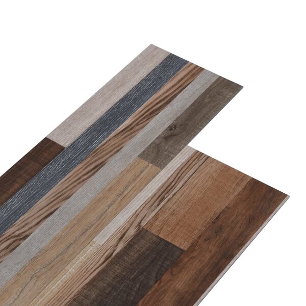 vidaXL Dalles de plancher PVC autoadhésif 5 21 m² 2 mm multicolore
