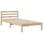 vidaXL Cadre de lit sans matelas 75x190 cm bois de pin massif