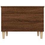 vidaXL Table basse Chêne marron 60x44 5x45 cm Bois d'ingénierie