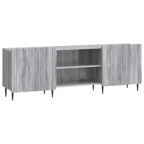 vidaXL Meuble TV Sonoma gris 150 x 31 x 52 cm Bois d'ingénierie