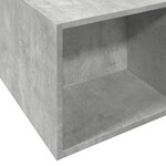vidaXL Cadre de lit gris béton 135x190 cm bois d'ingénierie