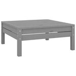 Salon de jardin meuble d'extérieur ensemble de mobilier 13 pièces gris bois de pin massif 02_0015818