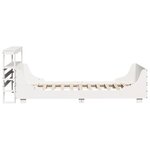 vidaXL Cadre de lit sans matelas blanc 90x190 cm bois de pin massif