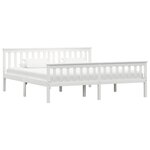 vidaXL Cadre de lit sans matelas blanc bois massif de pin 180x200 cm