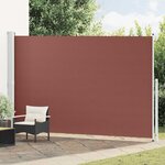vidaXL Auvent latéral rétractable de patio 220x500 cm Marron