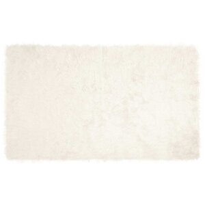 vidaXL Tapis en Peau de Mouton Synthétique Blanc 100 x 200 cm