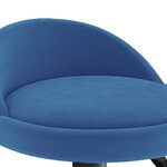 vidaXL Tabouret de bar Bleu Velours