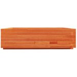 vidaXL Jardinière cire marron 90x90x26 5 cm bois de pin massif