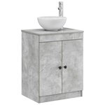 vidaXL Armoire de salle de bain Gris béton 54 x 41 x 70 cm