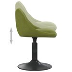 vidaXL Tabouret de bar Vert clair Velours