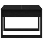 vidaXL Table basse Chêne noir 50 x 50 x 35 cm Bois d'ingénierie