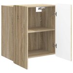 vidaXL Armoire Murale Chêne Sonoma 59 x 31 x 64 cm Bois d'ingénierie